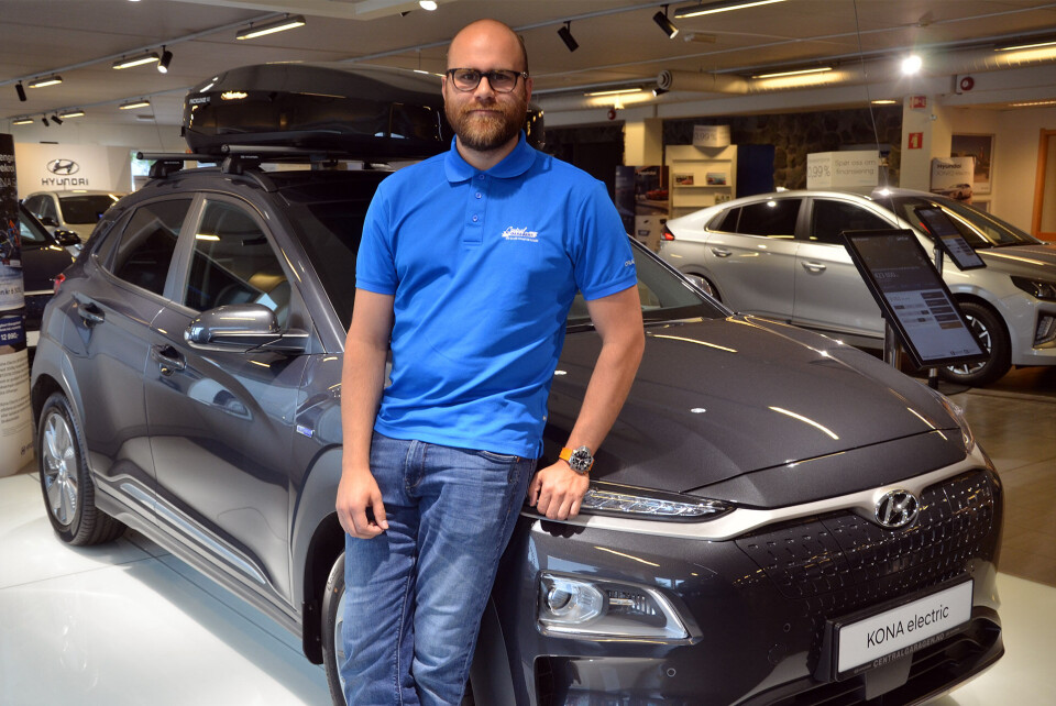 Hyundai Kona EV: - Dette har blitt en favoritt for mange elbil-kjøpere, fastslår André Støle i Centralgaragen.
