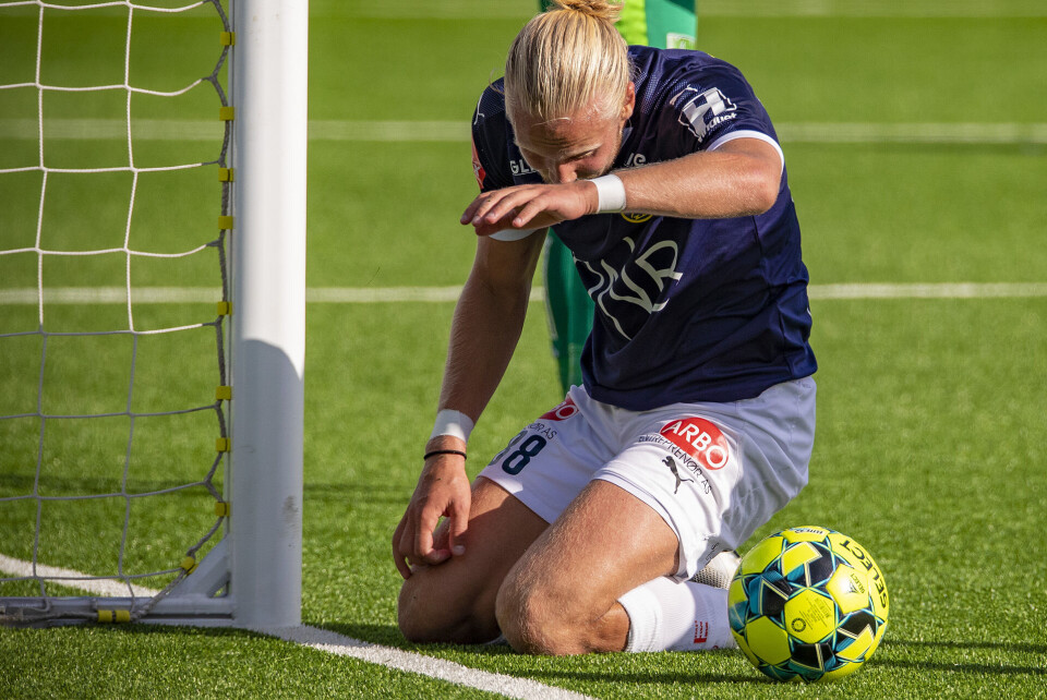 LITE EFFEKTIV: Tallene viser at Lars-Jørgen Salvesen og resten av Strømsgodset sliter med å få ballen i mål.