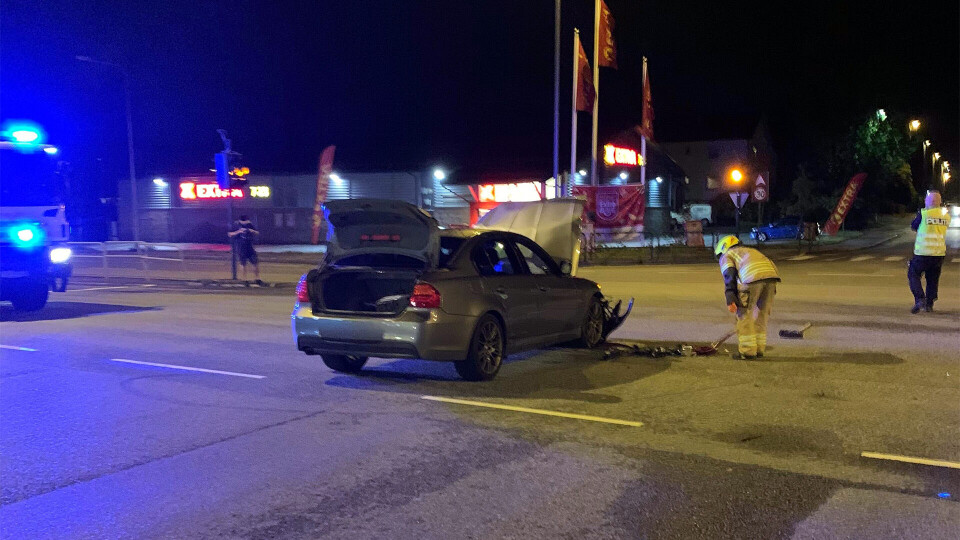 Kollisjon i Rosenkrantzgata etter brudd på vikeplikten