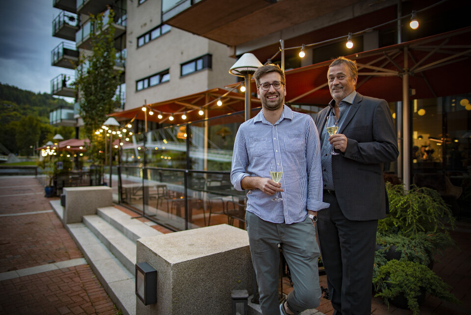 UTVIDER PÅ UNION: - Vi hadde lyst til å gå et steg videre fra Ypsilon Bar og rendyrke konseptet med restaurant, og da benyttet vi anledningen. Det er utfordrende og gøy, forteller Anders Eriksen (t.h.) og Sindre Friberg, som også er daglig leder på Ypsilon Bar.