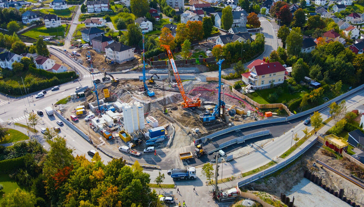 «Operasjon løsmassetunnel» er i gang i Strømsøåsen