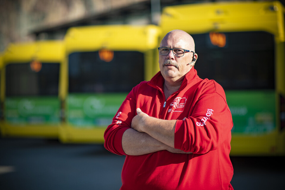 DEN LOKALE STREIKEGENERALEN: Kenneth Steinar Bekkenes, bussjåfør og streikeleder i Fagforbundet.
