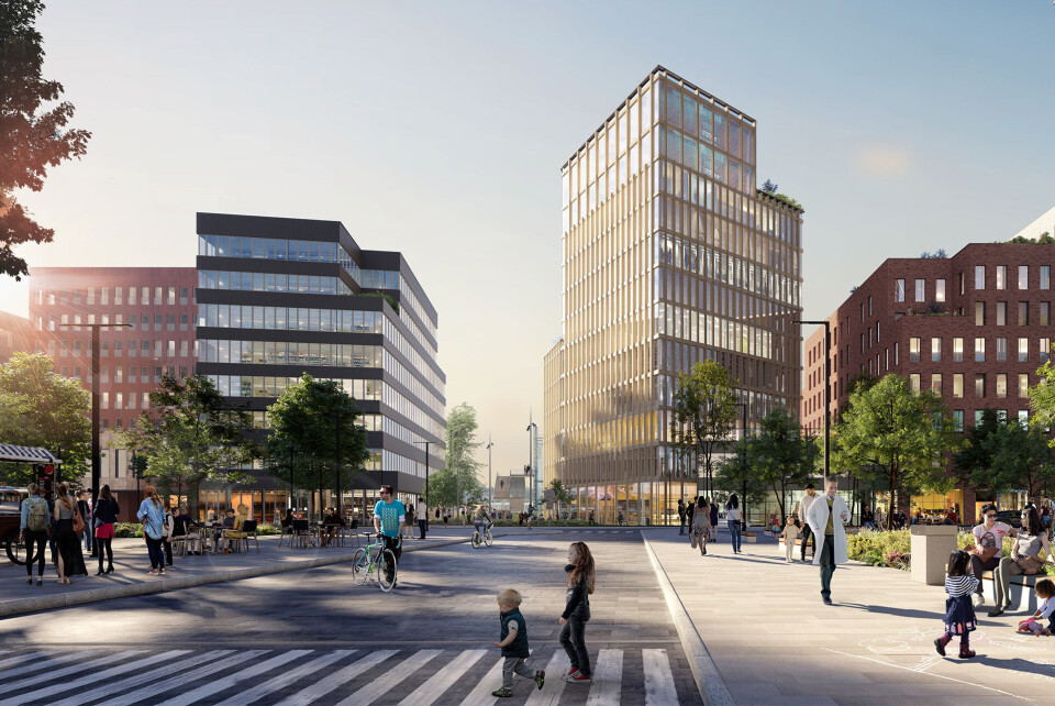 Signerte oppstart for helseparken på Lierstranda