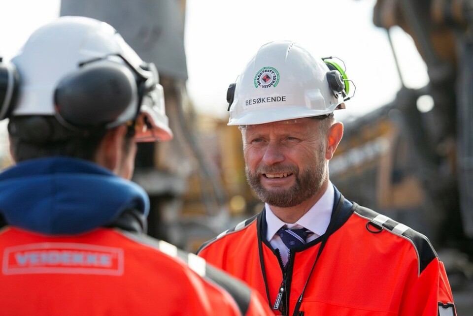Høie møtte tunnelarbeiderne for å snakke om psykisk helse