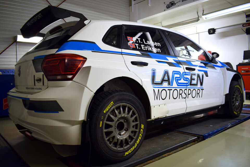Larsen satser mot ny rallysesong i splitter ny bil