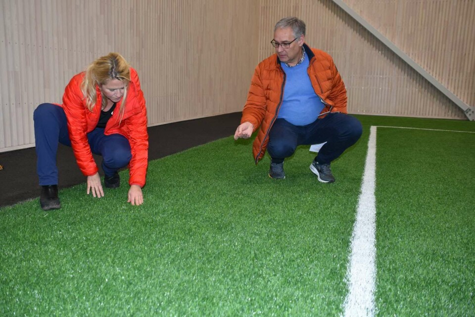 Nå er den nye fotballhallen på Åssiden offisielt åpnet