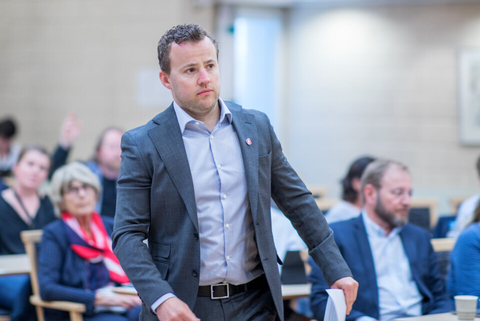 PÅ ANDREPLASS: Lavrans Kierulf, også fra Drammen, kan med et valgskred havne på Stortinget neste år.