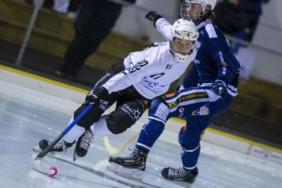 I FORM: Solbergs Kristian Hagen mot Drammen på Solbergbanen.