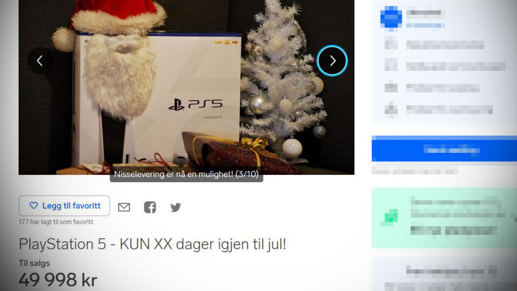 NÅR NØDEN ER SOM STØRST: Da kan det bli kostbart om du vil ha en slik under juletreet. Denne er nå på «salg». Veil. pris er 5.000 kroner. NÅR NØDEN ER SOM STØRST: Da kan det bli kostbart om du vil ha en slik under juletreet. Denne er nå på «salg». Veil. pris er 5.000 kroner.