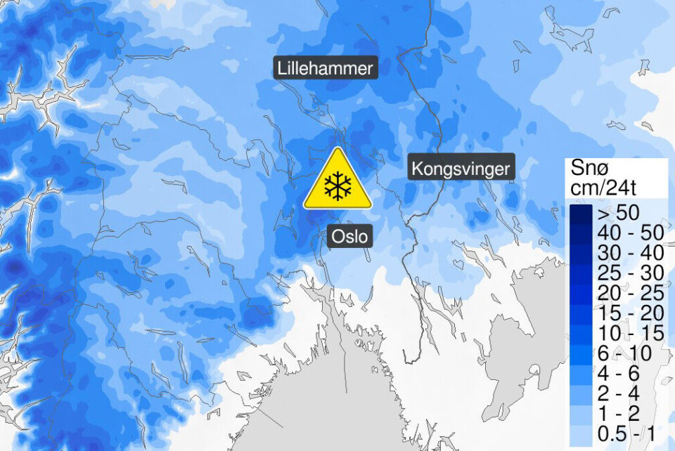 Sender ut trippelt farevarsel - kraftig uvær i anmarsj