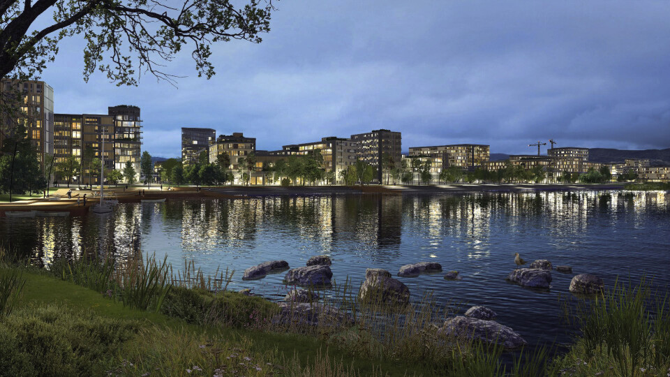 Slik ser planleggerne for seg at Fjordbyen etterhvert kan fortone seg.