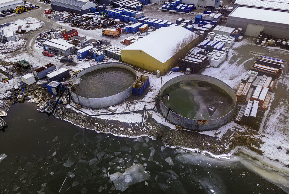Forurensede sedimenter suges opp fra bunnen i Gilhusbukta og lagres i store tanker der giftstoffene blir skilt ut for senere å havne på Langøya.