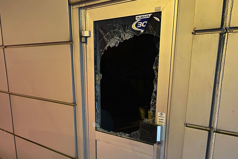 INNBRUDD: Her brøt tyvene seg inn i helga.