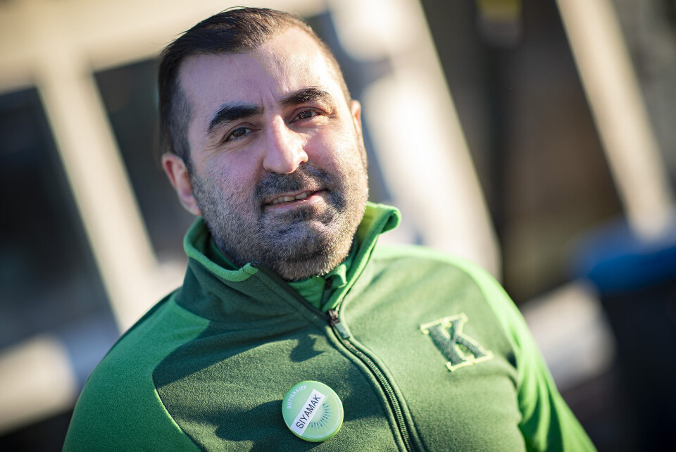 GAV: Butikksjef Siamak Nemati på Kiwi XL.
