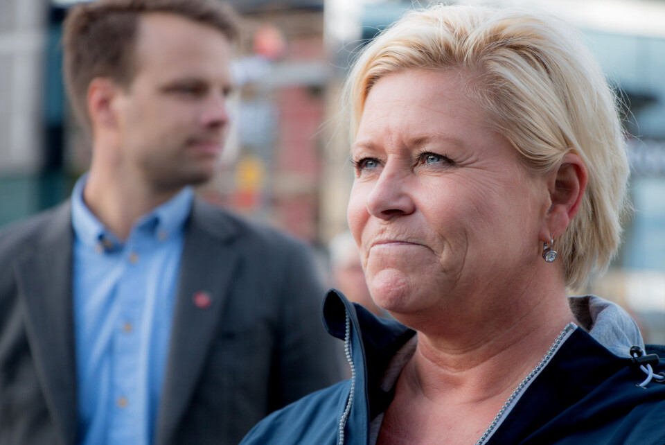 GÅR AV: Partileder Siv Jensen går av, og tar ikke gjenvalg til Stortinget. Det åpner for en ny periode for Jon Helgheim.