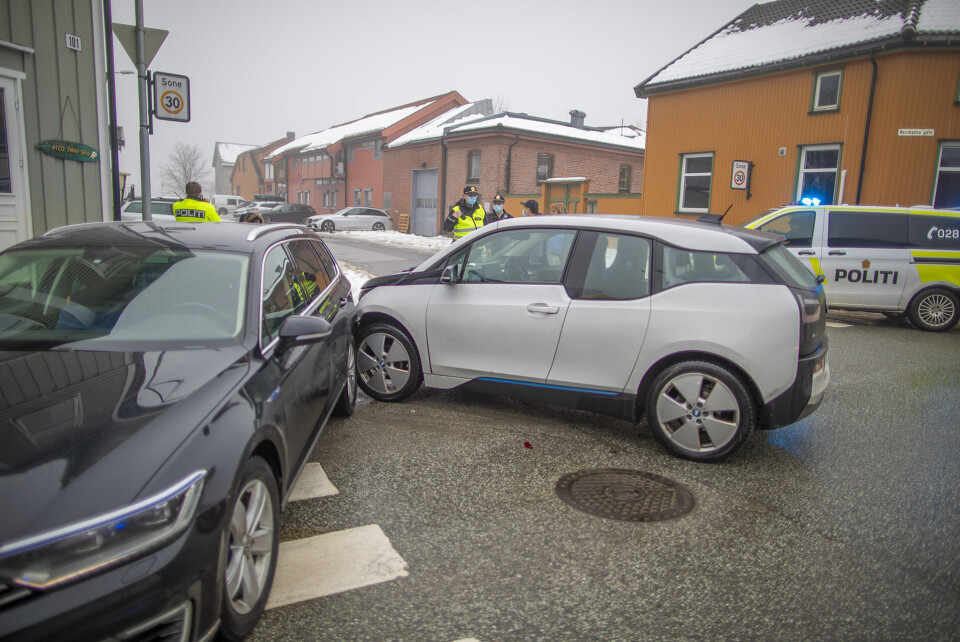 Trafikkuhell på Strømsø