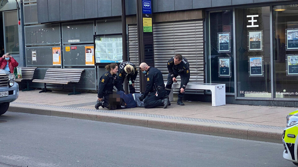 MISTET BUSSEN: Mannen fikk en omvei innom arresten etter utagerende og skremmende oppførsel.