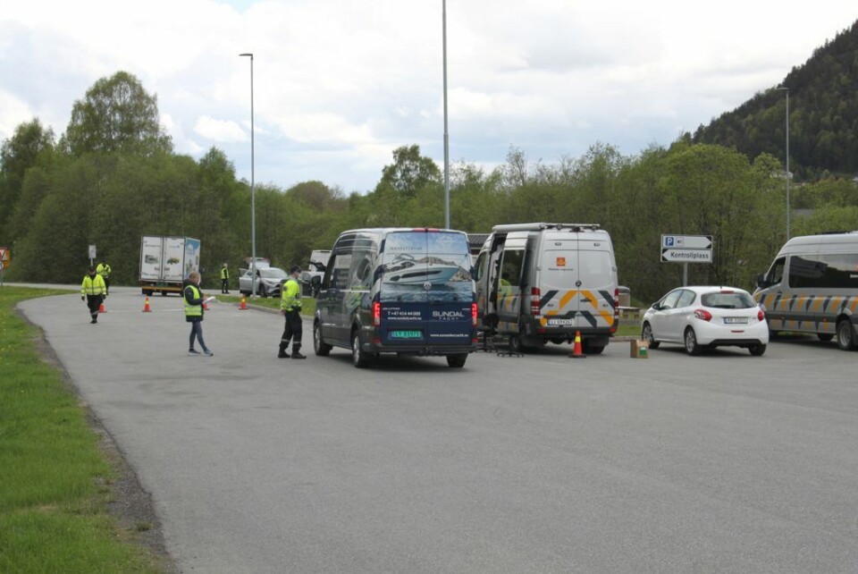 A-krimsenteret med storkontroll på Herstrøm