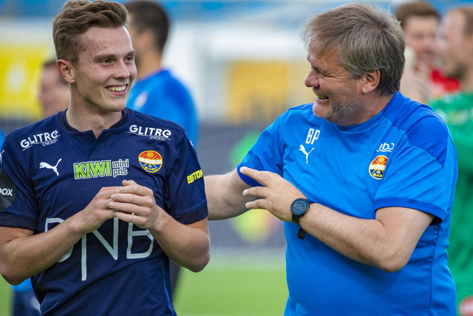 FIKK ROS: «BP» hadde god grunn til å være fornøyd med Johan Hove og resten av spillerne etter seieren mot RBK.