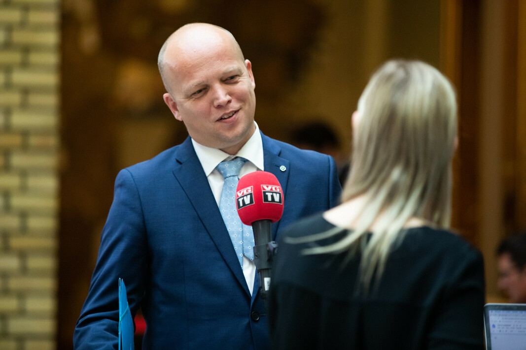 Senterpartiet og Trygve Slagsvold Vedum er tatt i løgn i et VG-intervju, skriver Frp i et leserinnlegg. Senterpartiet og Trygve Slagsvold Vedum er tatt i løgn i et VG-intervju, skriver Frp i et leserinnlegg.