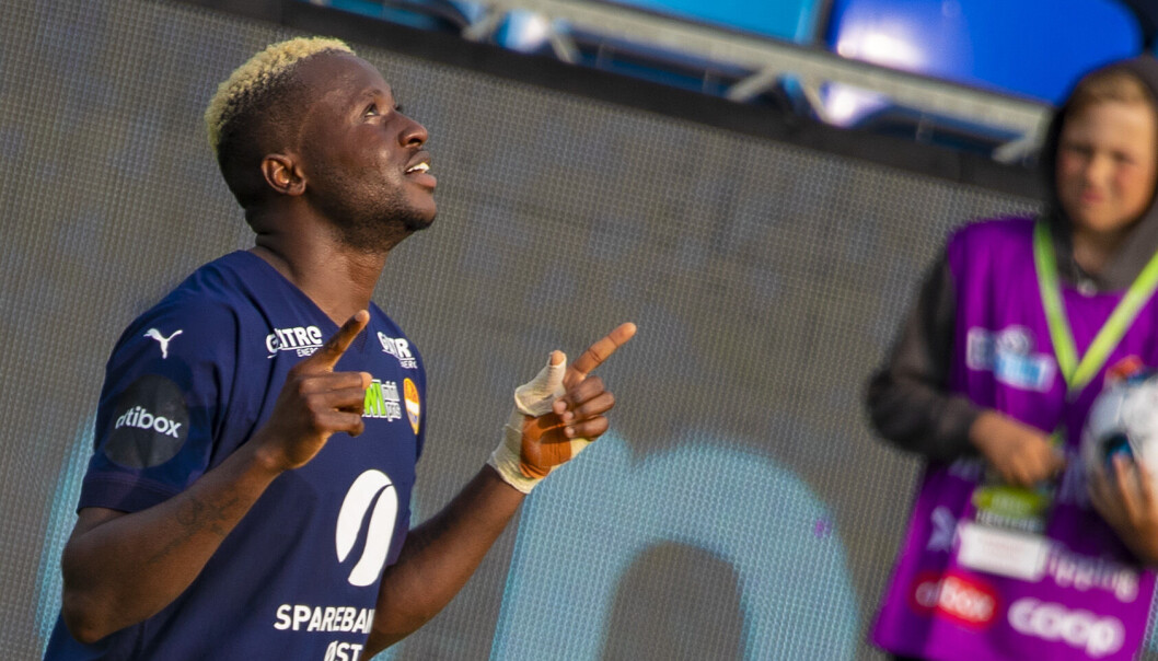 Ipalibo Jack scoret Strømsgodsets eneste mål på Marienlyst søndag. Ipalibo Jack scoret Strømsgodsets eneste mål på Marienlyst søndag.