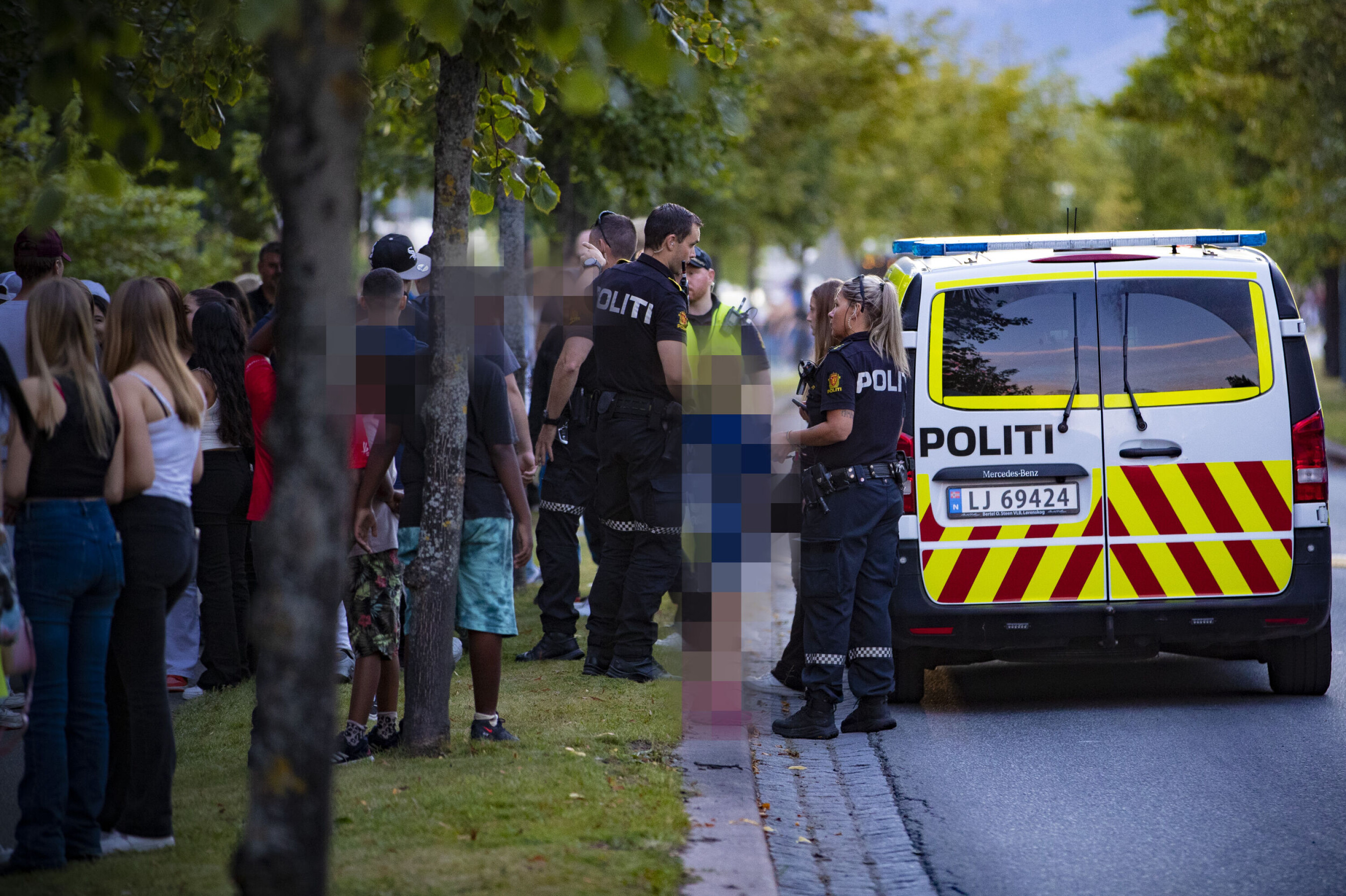 Rykket ut til melding om ungdomsbråk på tivoli