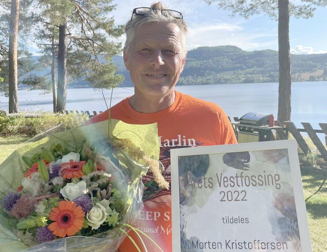 Morten Kristoffersen, leder i Eikeren Fiskevernforening, sier seg veldig overrasket, men også veldig glad for å ha blitt utpekt til «Årets Vestfossing» Morten Kristoffersen, leder i Eikeren Fiskevernforening, sier seg veldig overrasket, men også veldig glad for å ha blitt utpekt til «Årets Vestfossing»