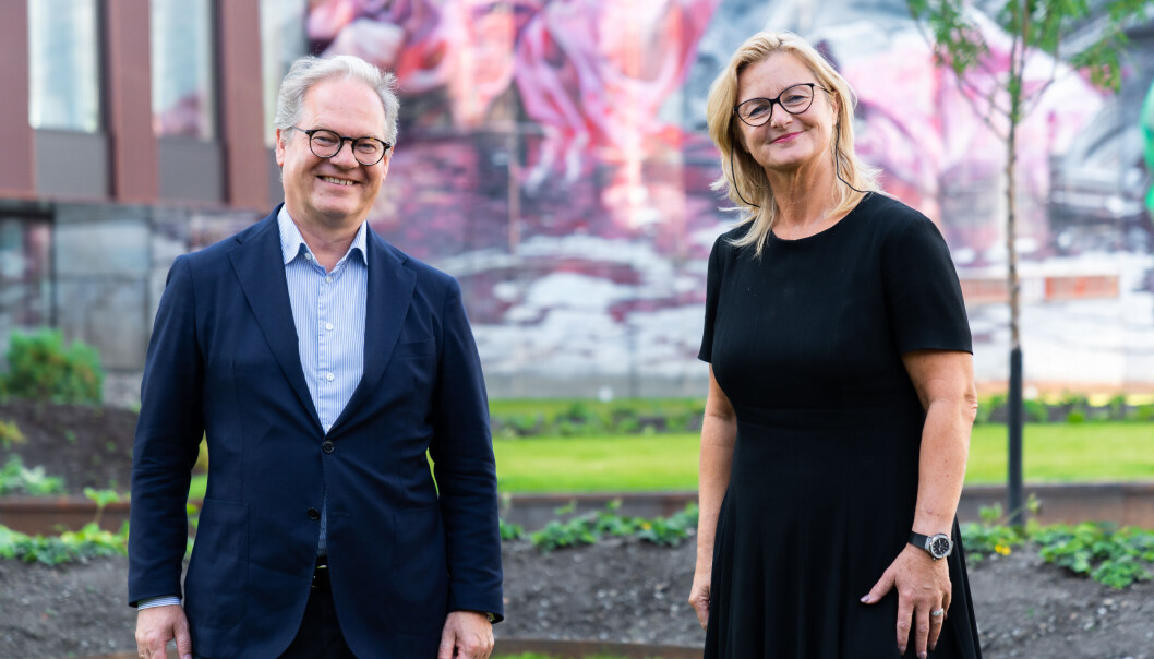 Styrelederne Ann-Christin Andersen i Glitre Energi og Lars Erik Torjussen i Agder Energi. Styrelederne Ann-Christin Andersen i Glitre Energi og Lars Erik Torjussen i Agder Energi.
