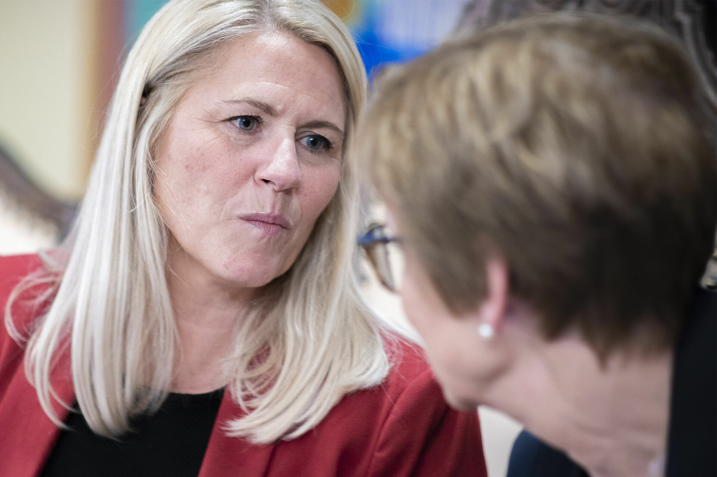 SENTRAL: Ordfører Monica Myrvold Berg har vært bindeleddet mellom statsforvalter, regjering, smittevernrådet og formannskapets medlemmer i Drammen, som ble kalt inn av ordføreren for å vedta lokale coronaforskrifter.