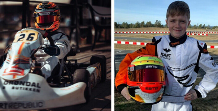 Sebastian (11) fra Drammen sikter mot Formel 1 - nå skal han til Le Mans