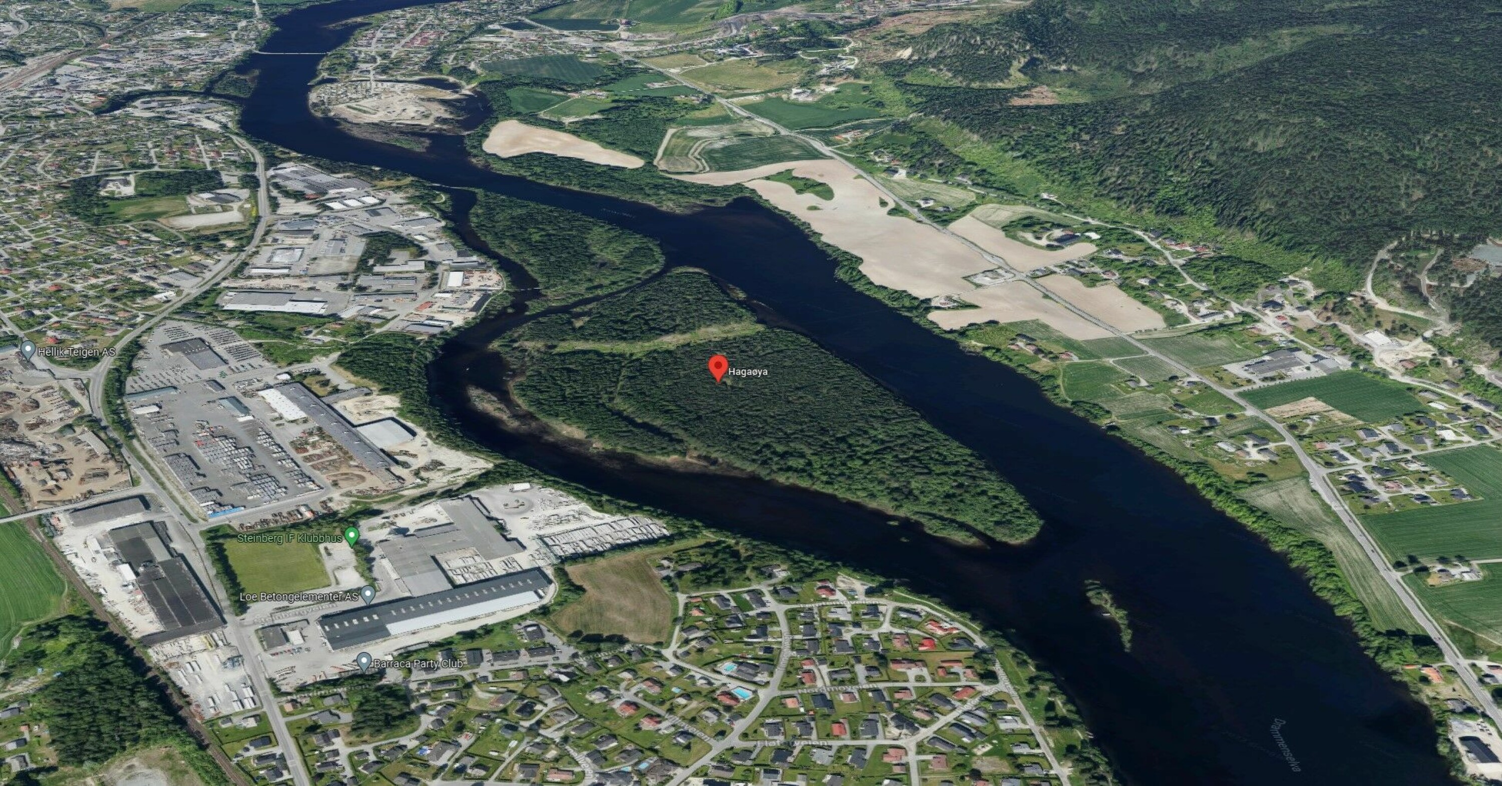 MILLIONGAVE TIL ØY: En privat formue skal gå til å gjøre Hagaøya i Drammenselva tilgjengelig for befolkningen.
