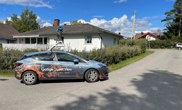 Google-bilen på tokt i drammensområdet