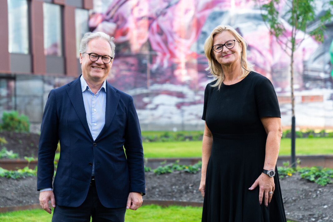 Styrelederne Ann-Christin Andersen i Glitre Energi og Lars Erik Torjussen i Agder Energi. Styrelederne Ann-Christin Andersen i Glitre Energi og Lars Erik Torjussen i Agder Energi.