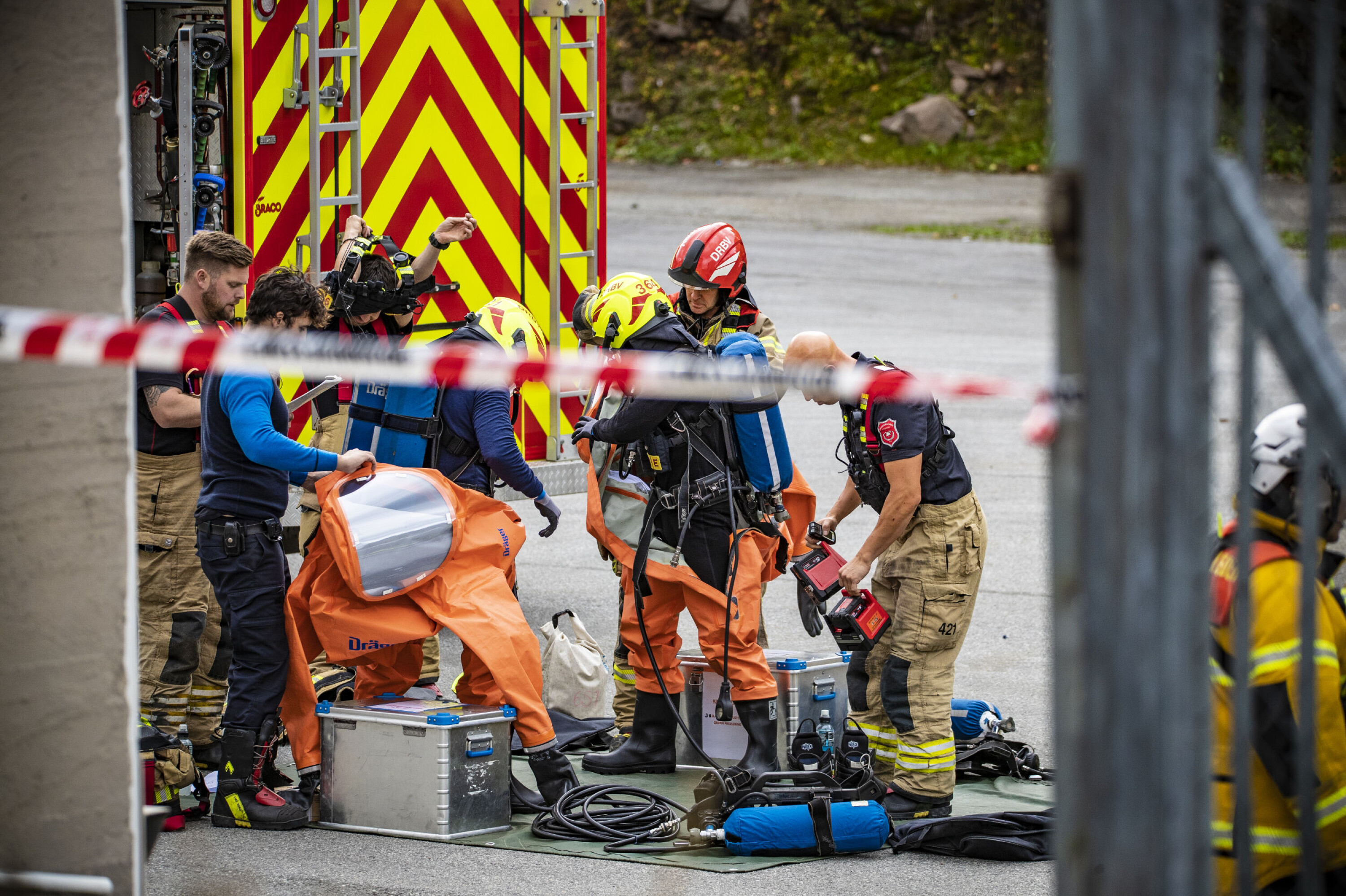 Åtte til sykehus etter klorgass-utslipp