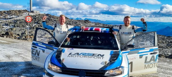 Ny seier for Larsen og Eriksen i spektakulært høyfjells-rally