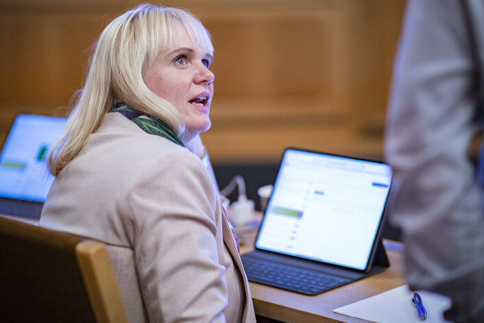 <span class=" italic" data-lab-italic_desktop="italic"><span class=" font-weight-bold" data-lab-font_weight_desktop="font-weight-bold">NUMMER TO:</span> Kristin Surlien er nummer to på lista og ligger med det an til å fortsette som gruppeleder.</span> <span class=" italic" data-lab-italic_desktop="italic"><span class=" font-weight-bold" data-lab-font_weight_desktop="font-weight-bold">NUMMER TO:</span> Kristin Surlien er nummer to på lista og ligger med det an til å fortsette som gruppeleder.</span>