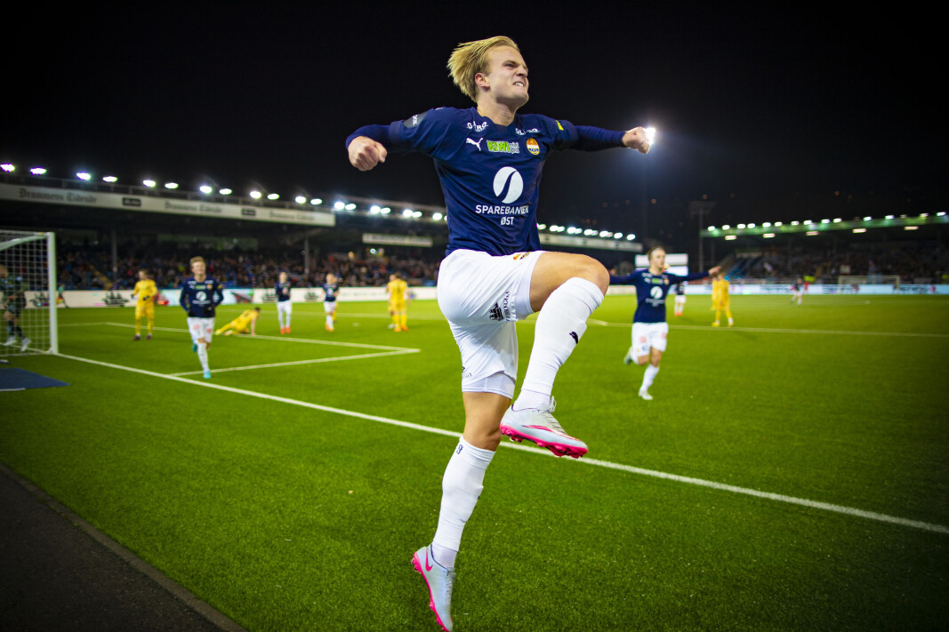 GOALGETTER: Jonathan Braut Brunes har funnet scoringsformen og jublet hemningsløst for 2-2-målet. GOALGETTER: Jonathan Braut Brunes har funnet scoringsformen og jublet hemningsløst for 2-2-målet.