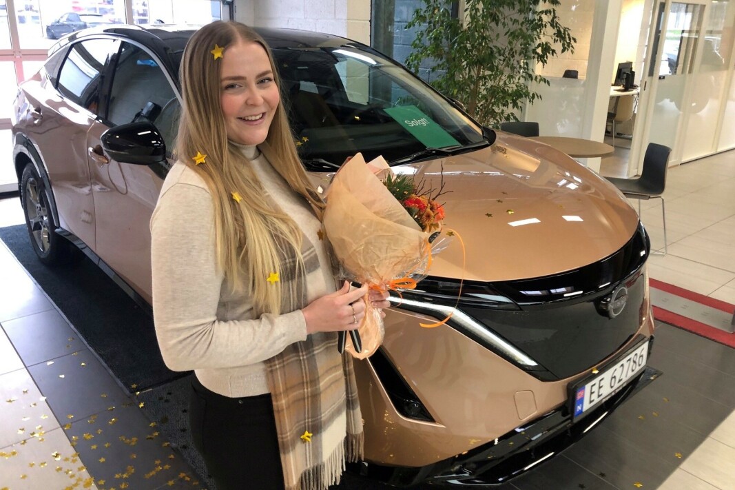 – Fantastisk at jeg vant bilen, sier en strålende fornøyd Irene Warloff fra Tranby. – Fantastisk at jeg vant bilen, sier en strålende fornøyd Irene Warloff fra Tranby.