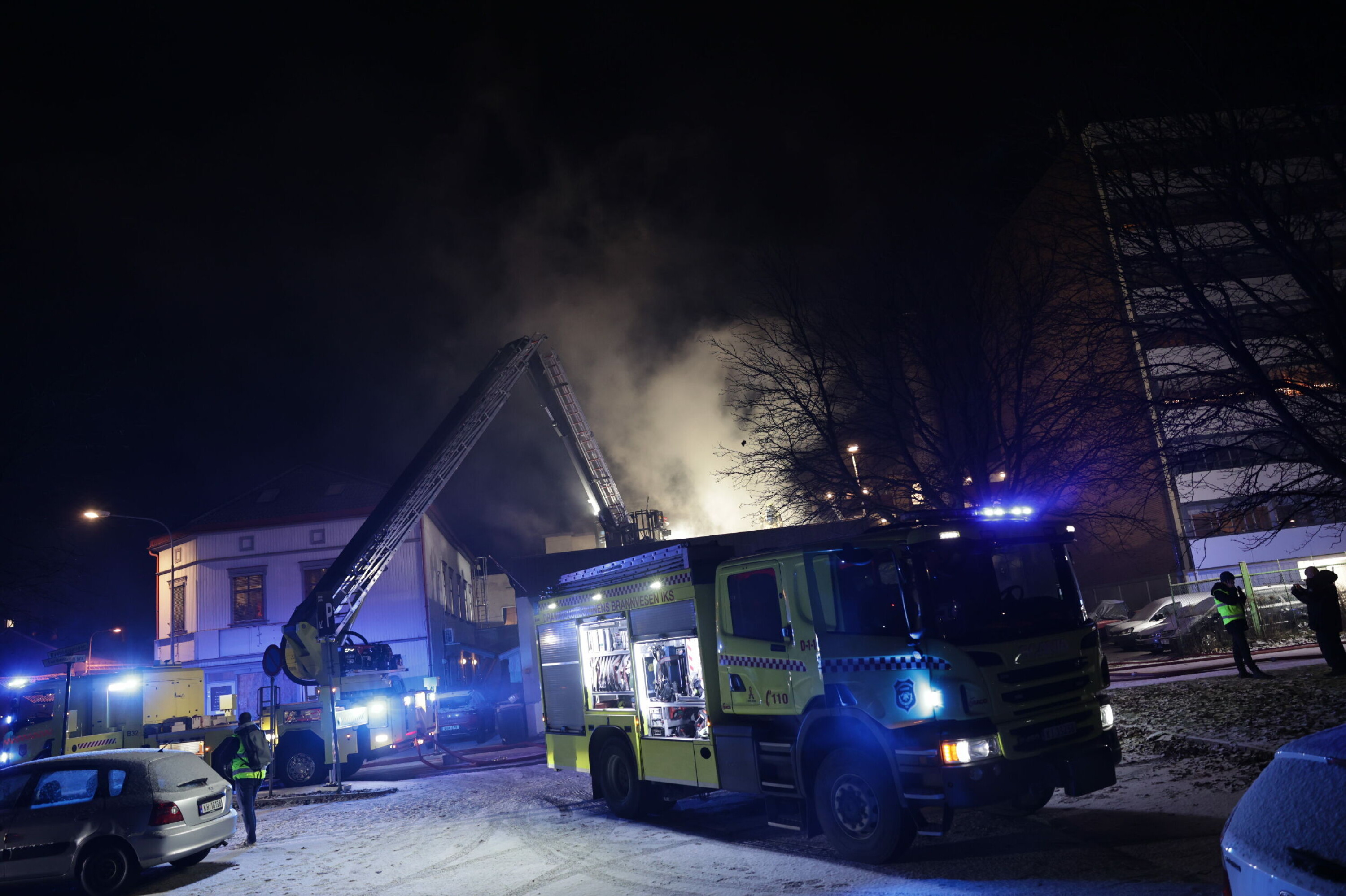 Bygningsbrann på Strømsø