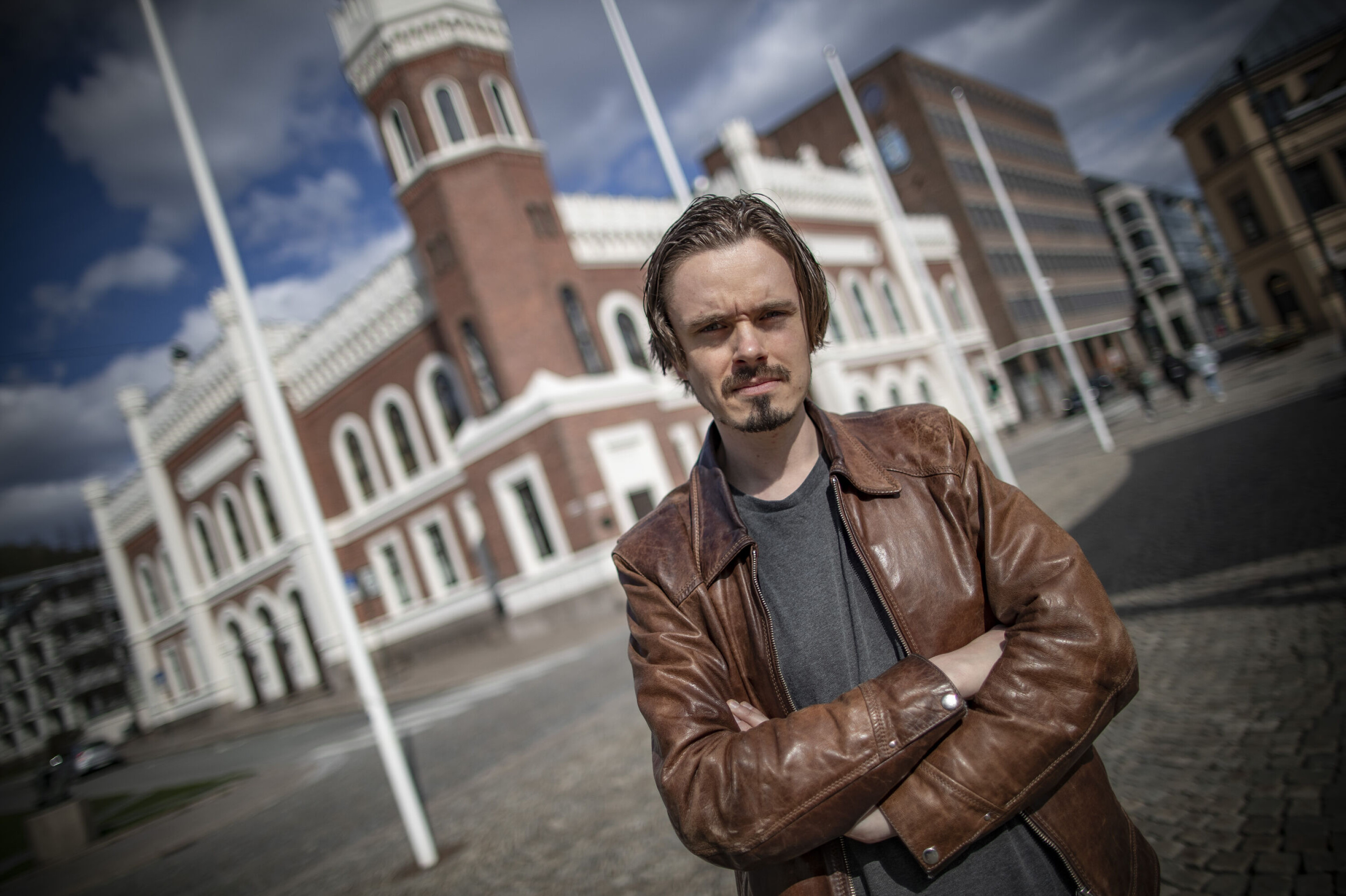 ARRANGERER PROTEST: Drammen Venstre og Herman Ekle Lund.