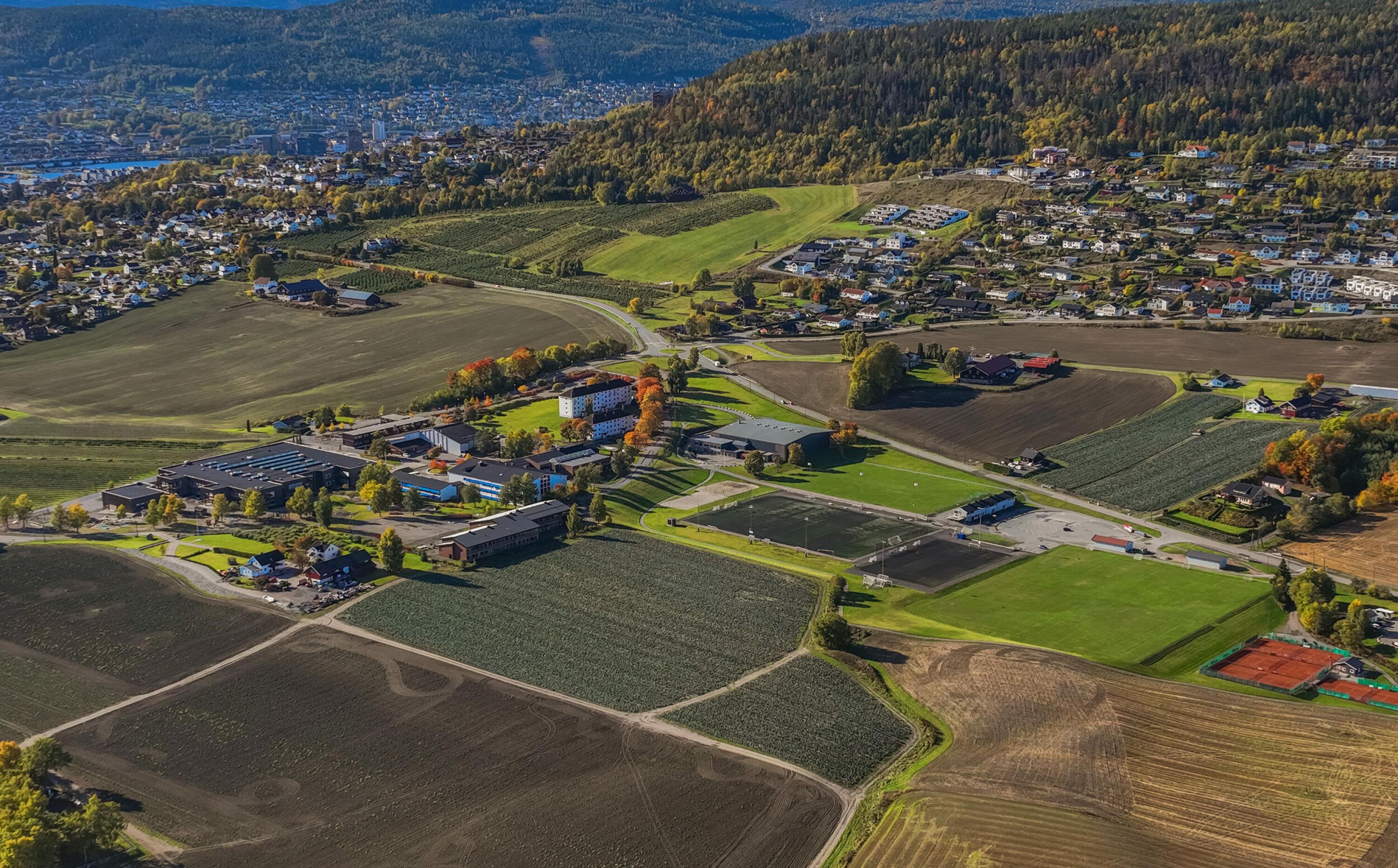 UTSATT OMRÅDE: Området rundt gamle Lier stadion nedenfor Stoppenkollen.