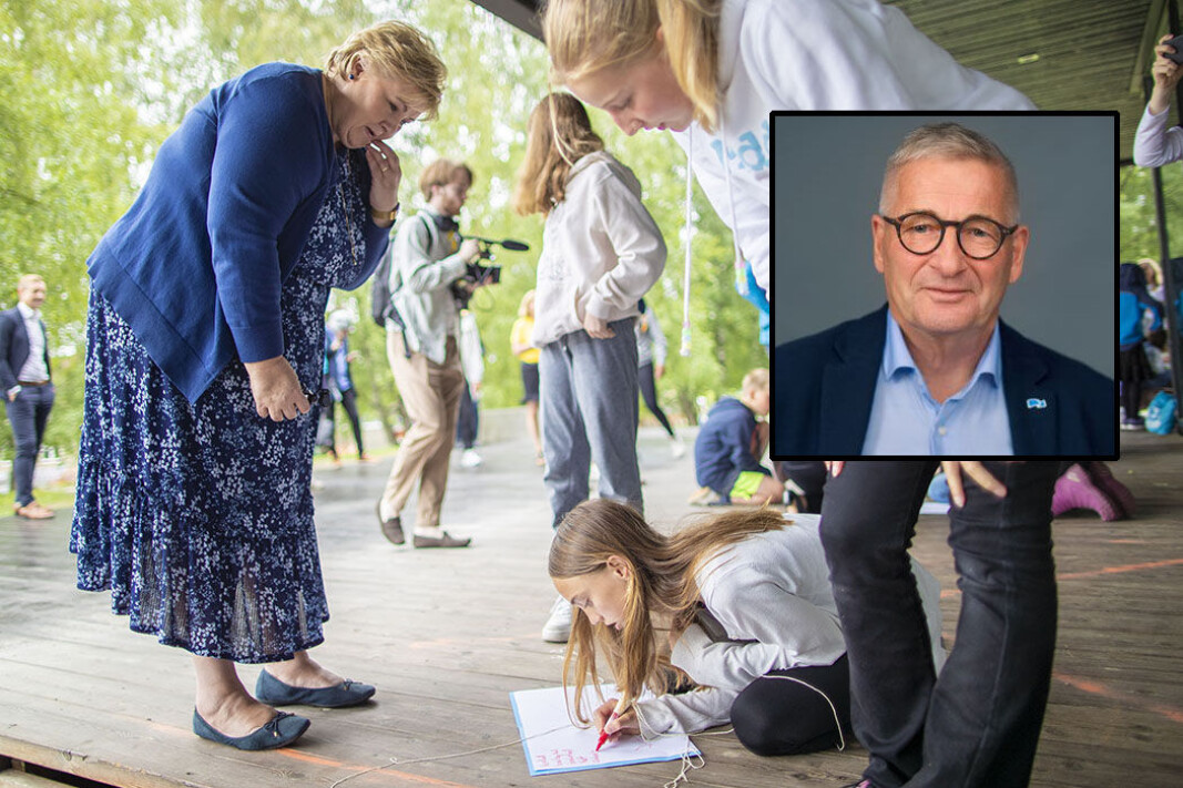 SOMMERSKOLE: Her fra Marienlyst skole i fjor sommer, da statsminister Erna Solberg (H) besøkte opplegget. SOMMERSKOLE: Her fra Marienlyst skole i fjor sommer, da statsminister Erna Solberg (H) besøkte opplegget.