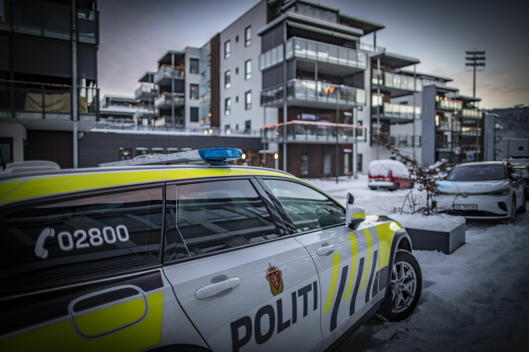 ÅSTEDET: Hendelsen har skjedd i leilighetskomplekset i stadionkvartalet i Mjøndalen.
