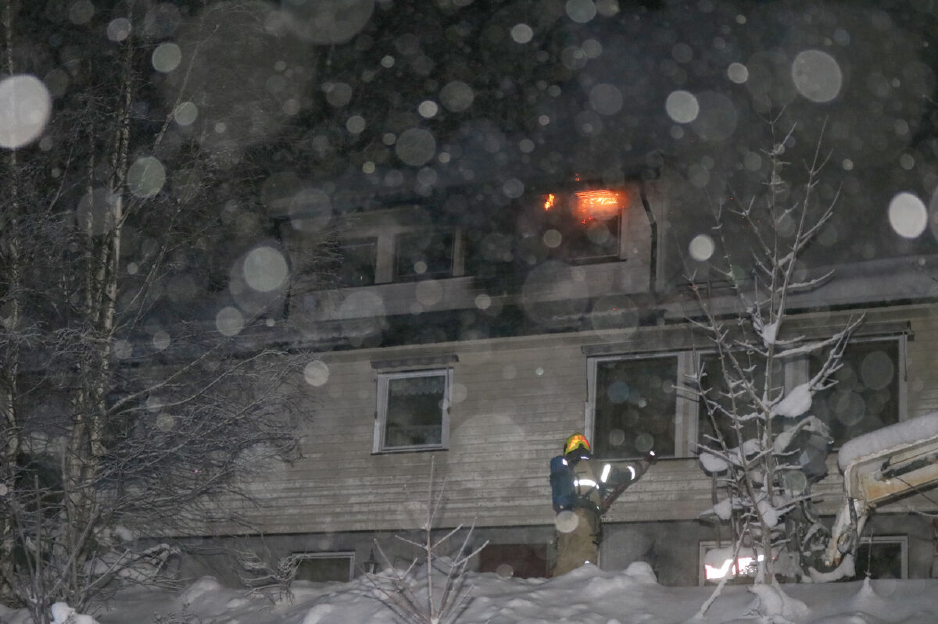 Brann i enebolig i Vestfossen