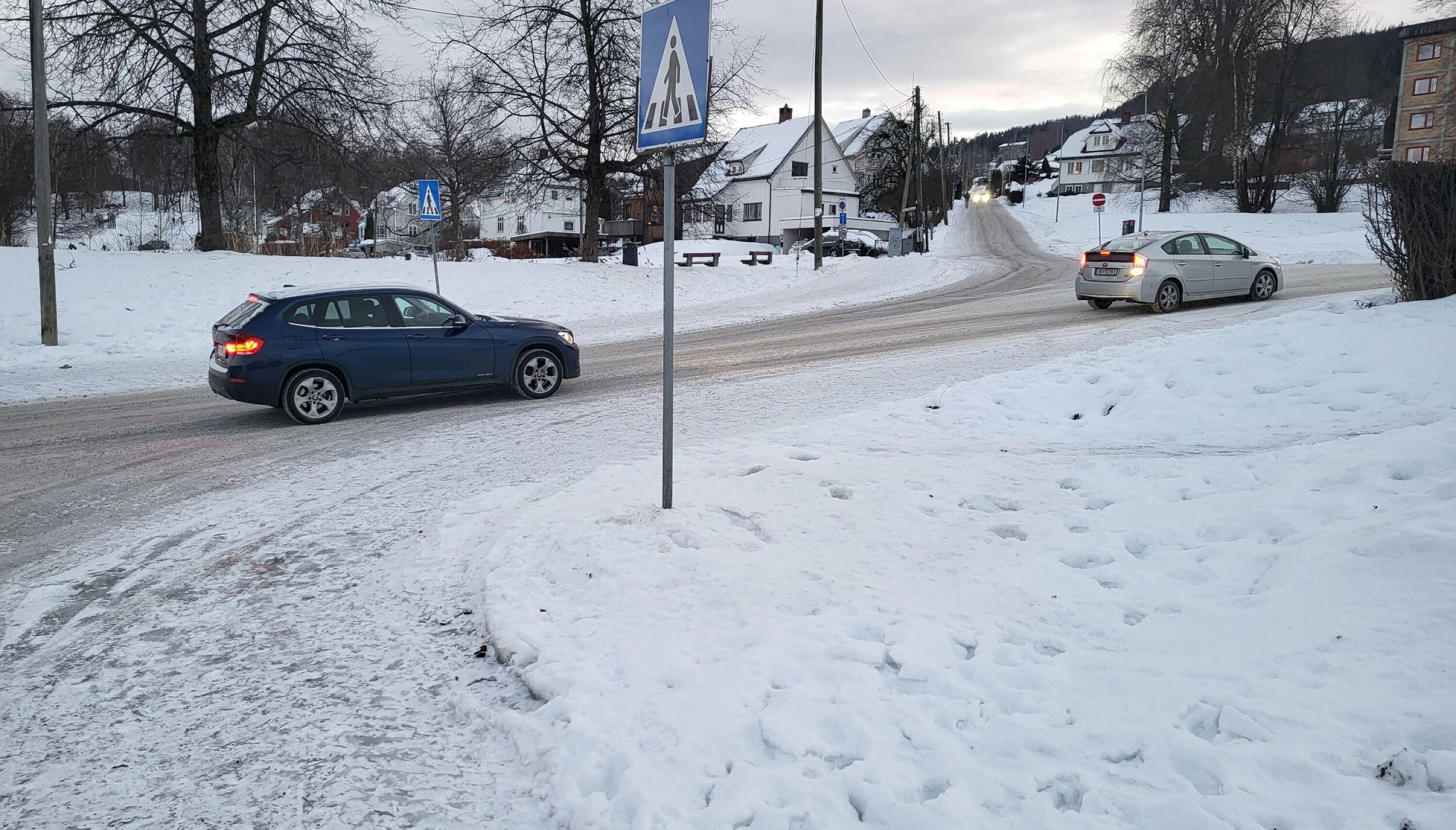 Glatt vei skaper kaos på Danvik