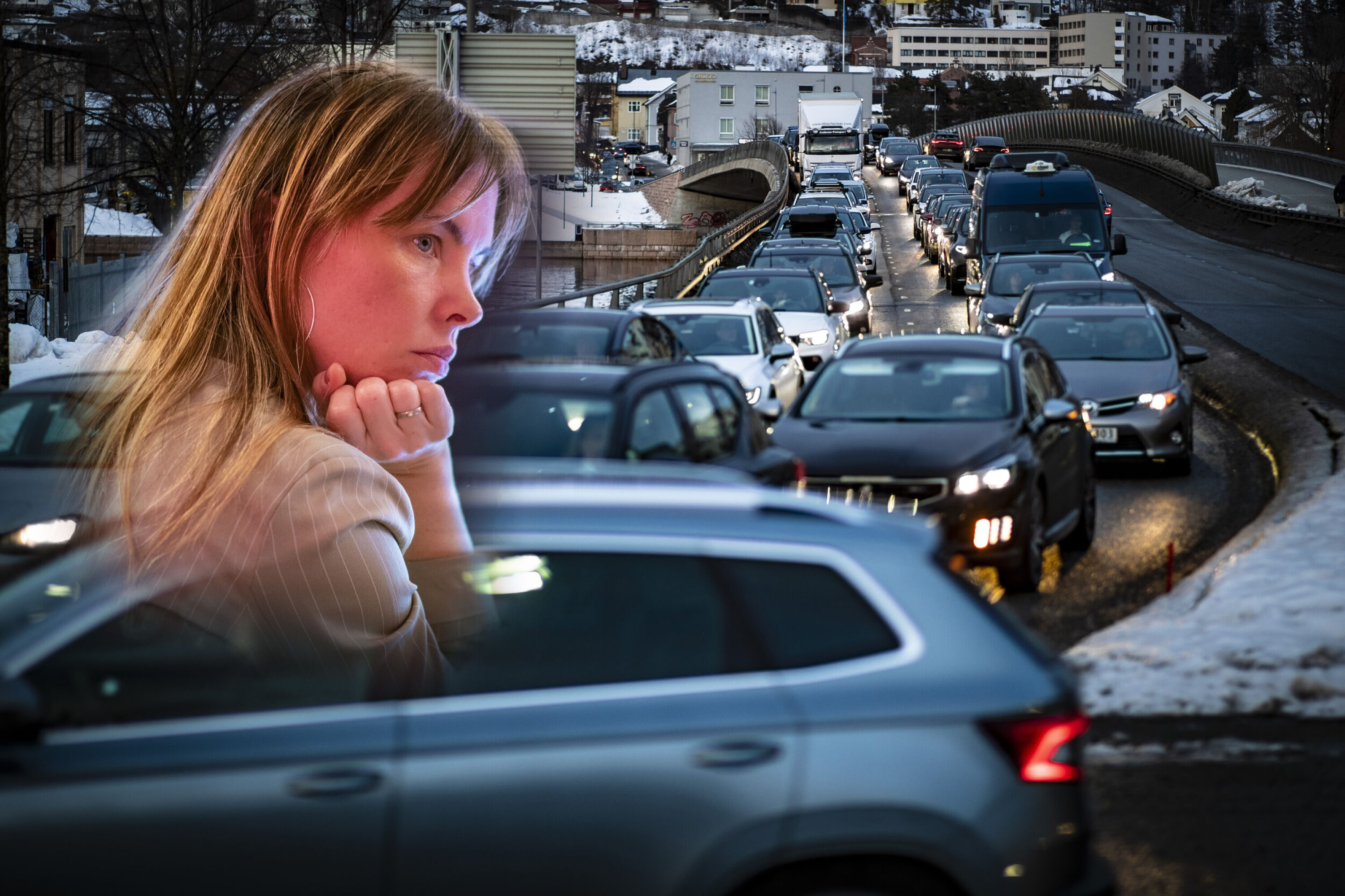 NEI TIL BIL, JA TIL SYKKEL OG BUSS: Miljøpartiets Cathrin Janøy med radikalt forslag til løsning på køproblematikken i Drammen.