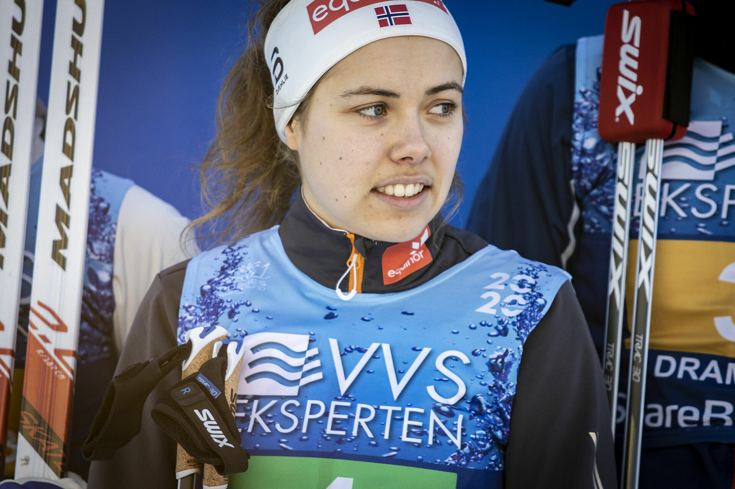 Margrethe Bergane (21) var helt i tet på 10 kilometeren og bare fire sekunder unna gullet.