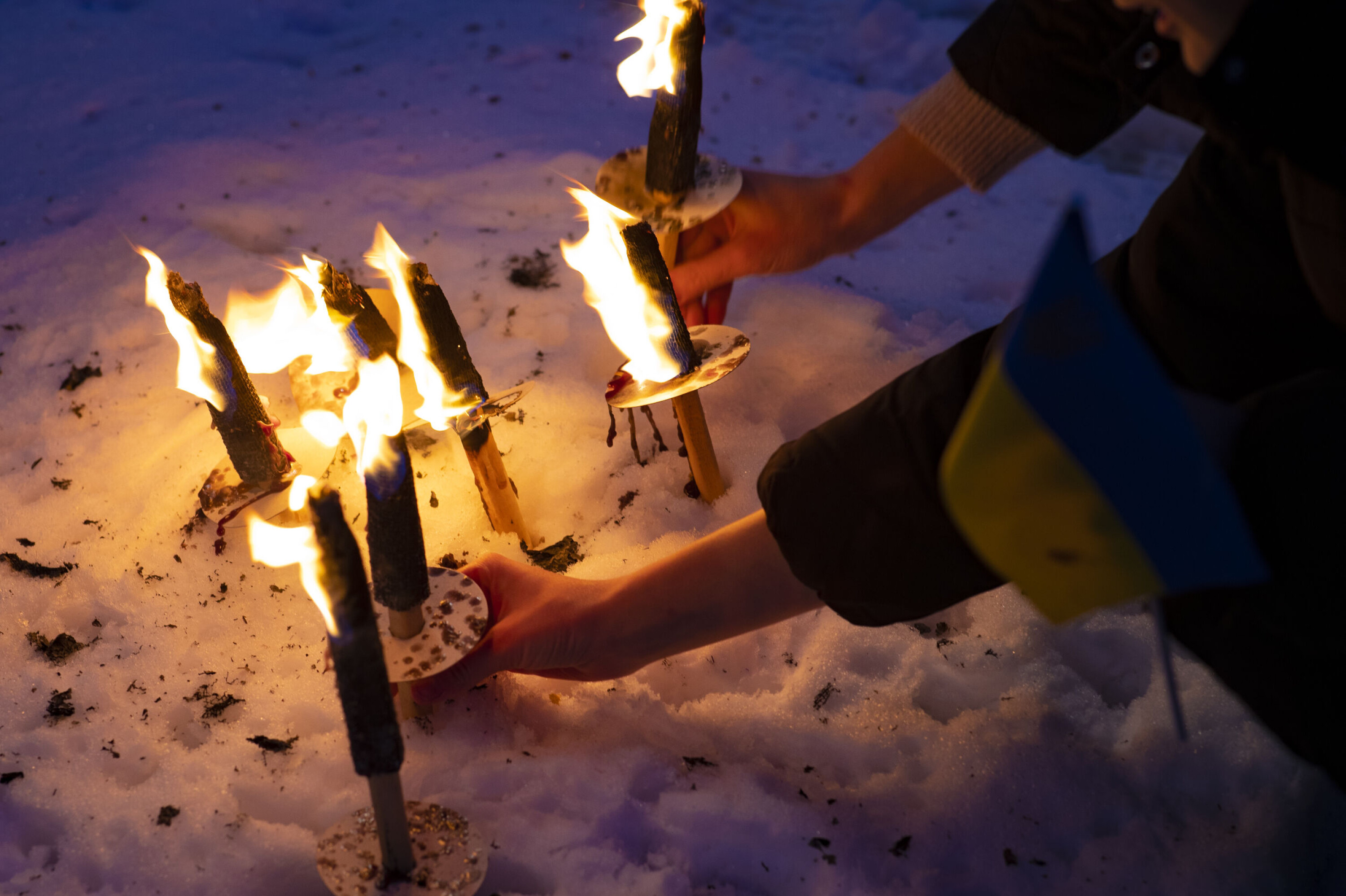 Markerte ettårsdagen for krigen