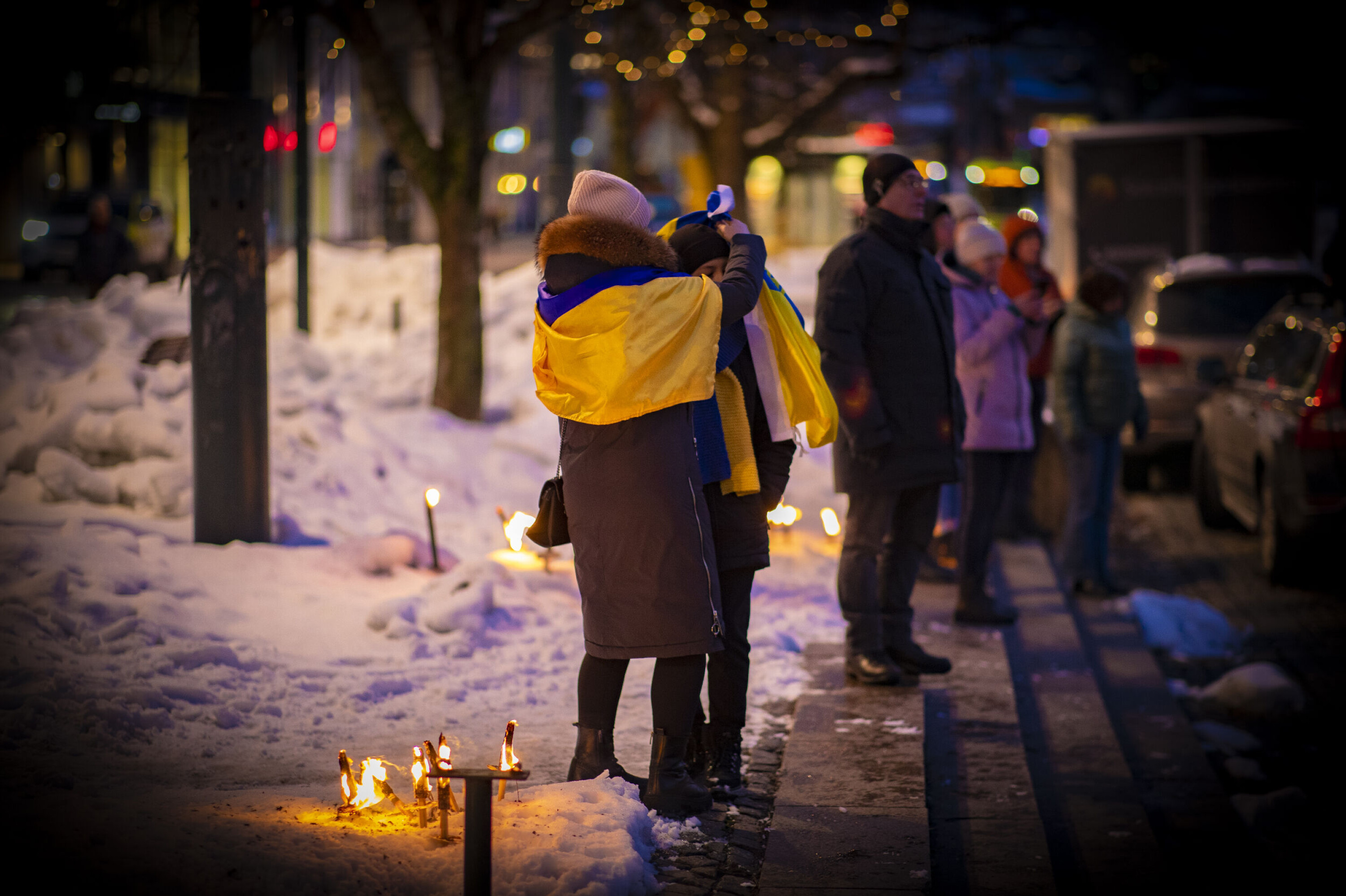 Markerte ettårsdagen for krigen