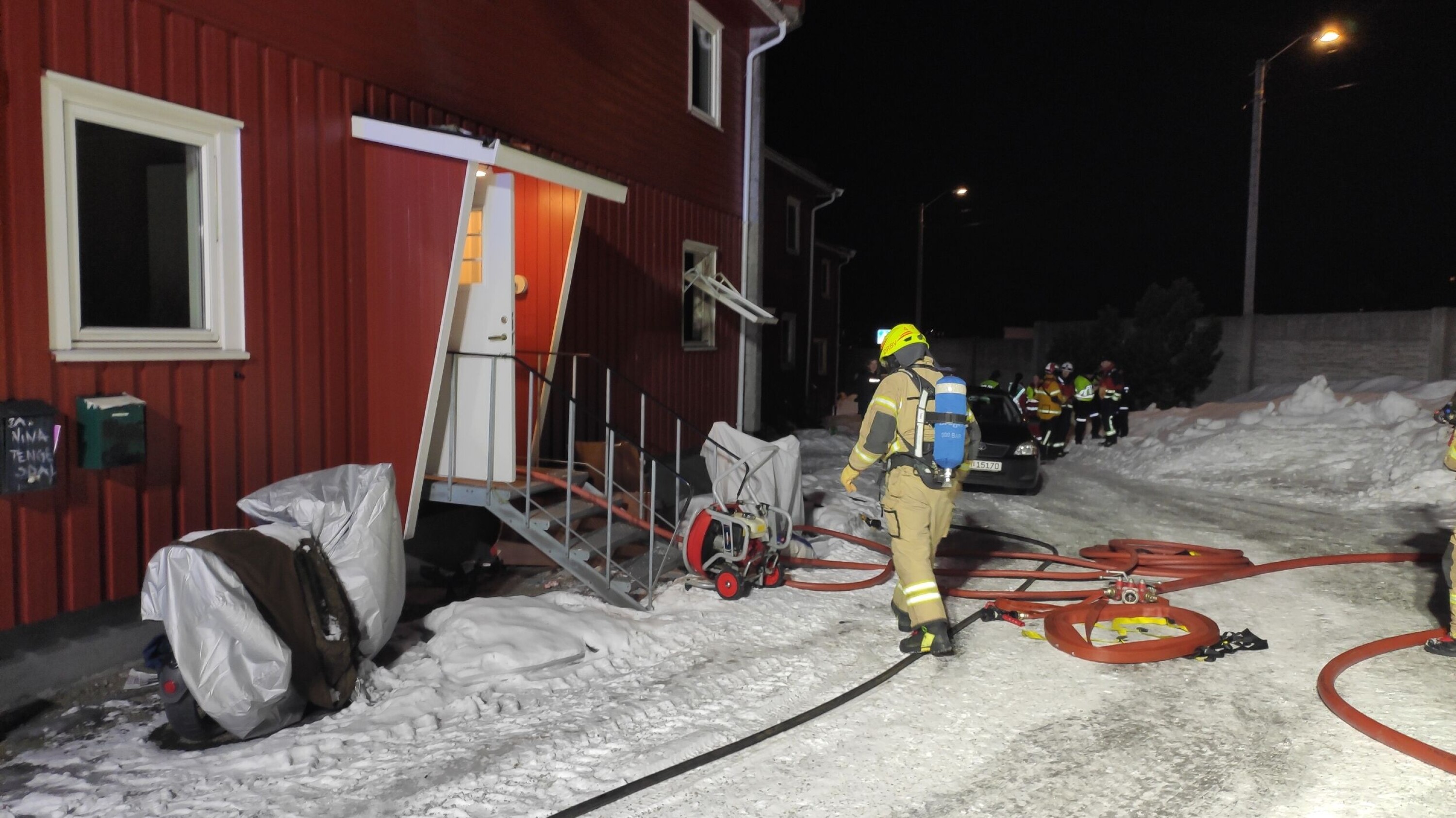 Rekkehusbrann på kjent adresse